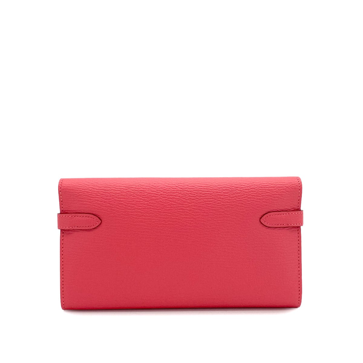 PURPOSE HERMES KELLY WALLET LONG ROSE LIPSTICK CHEVRE 2016 X GOLD HARDWARE 90308369