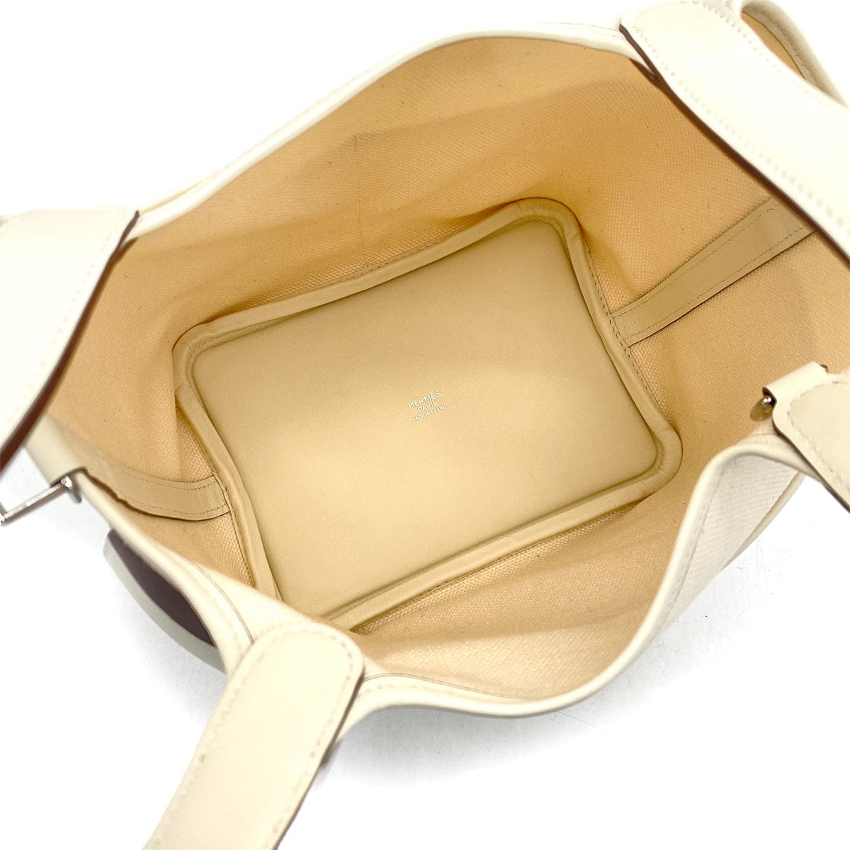 PURPOSE HERMES PICOTIN LOCK 18 PM CARGO POCKET NATA TOILE GOELAND VEAU SWIFT U PALLADIUM HARDWARE 90308352