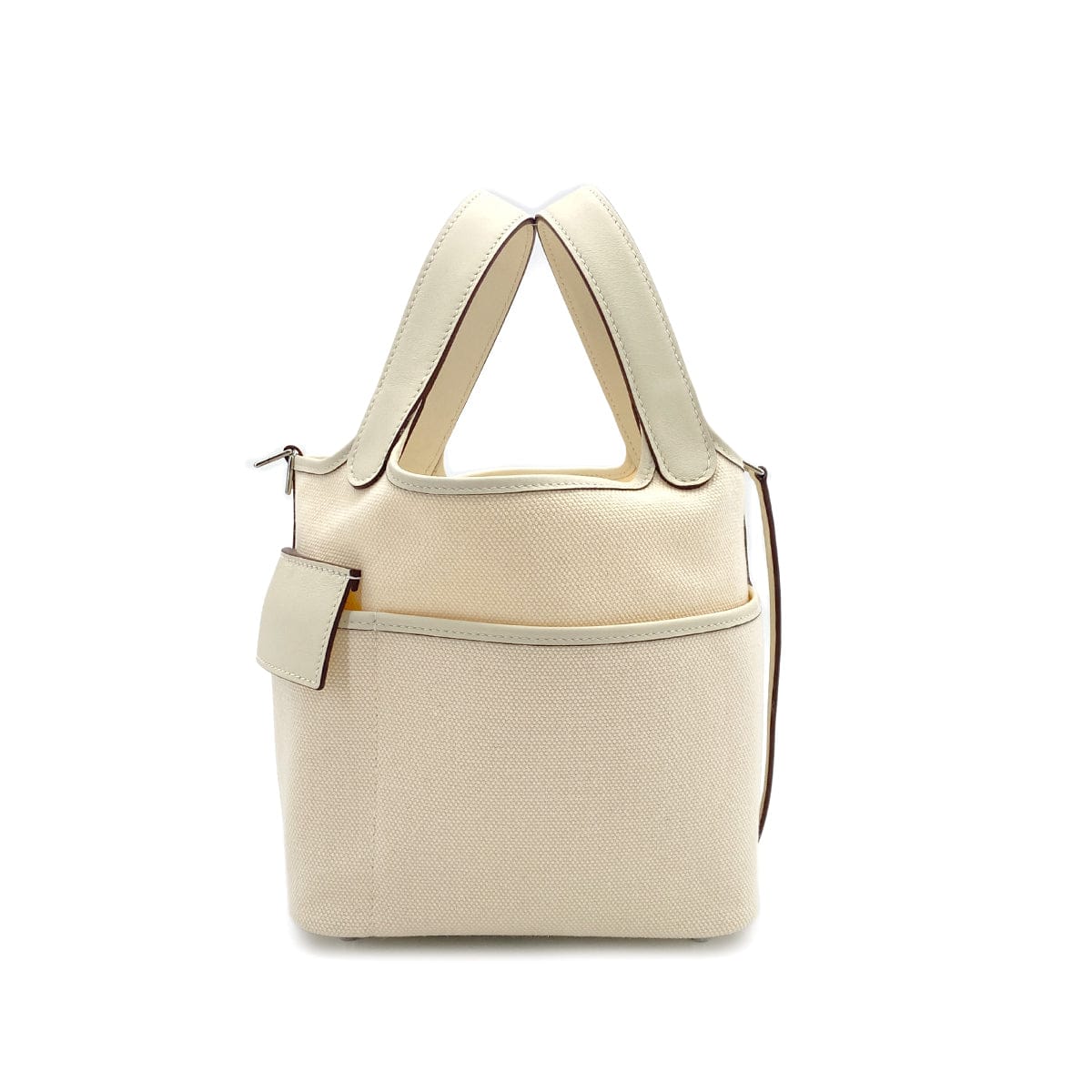 PURPOSE HERMES PICOTIN LOCK 18 PM CARGO POCKET NATA TOILE GOELAND VEAU SWIFT U PALLADIUM HARDWARE 90308352