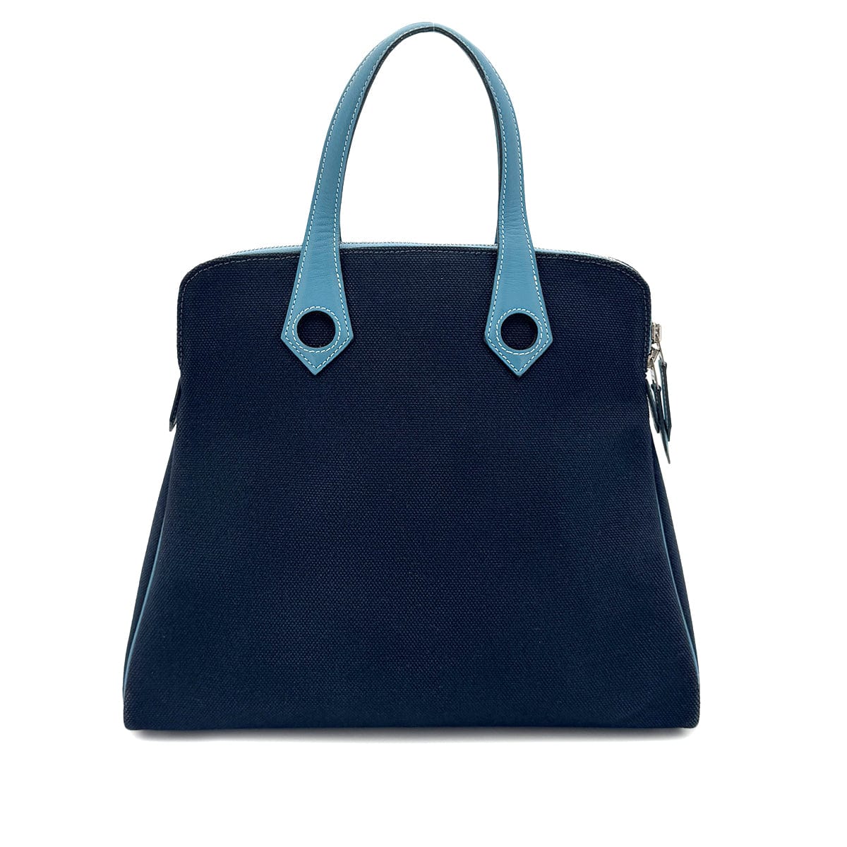 PURPOSE HERMES SAC HEEBOO PM BLUE MARINE BLUE JEAN TOILE H SWIFT HAND BAG □J 90291375