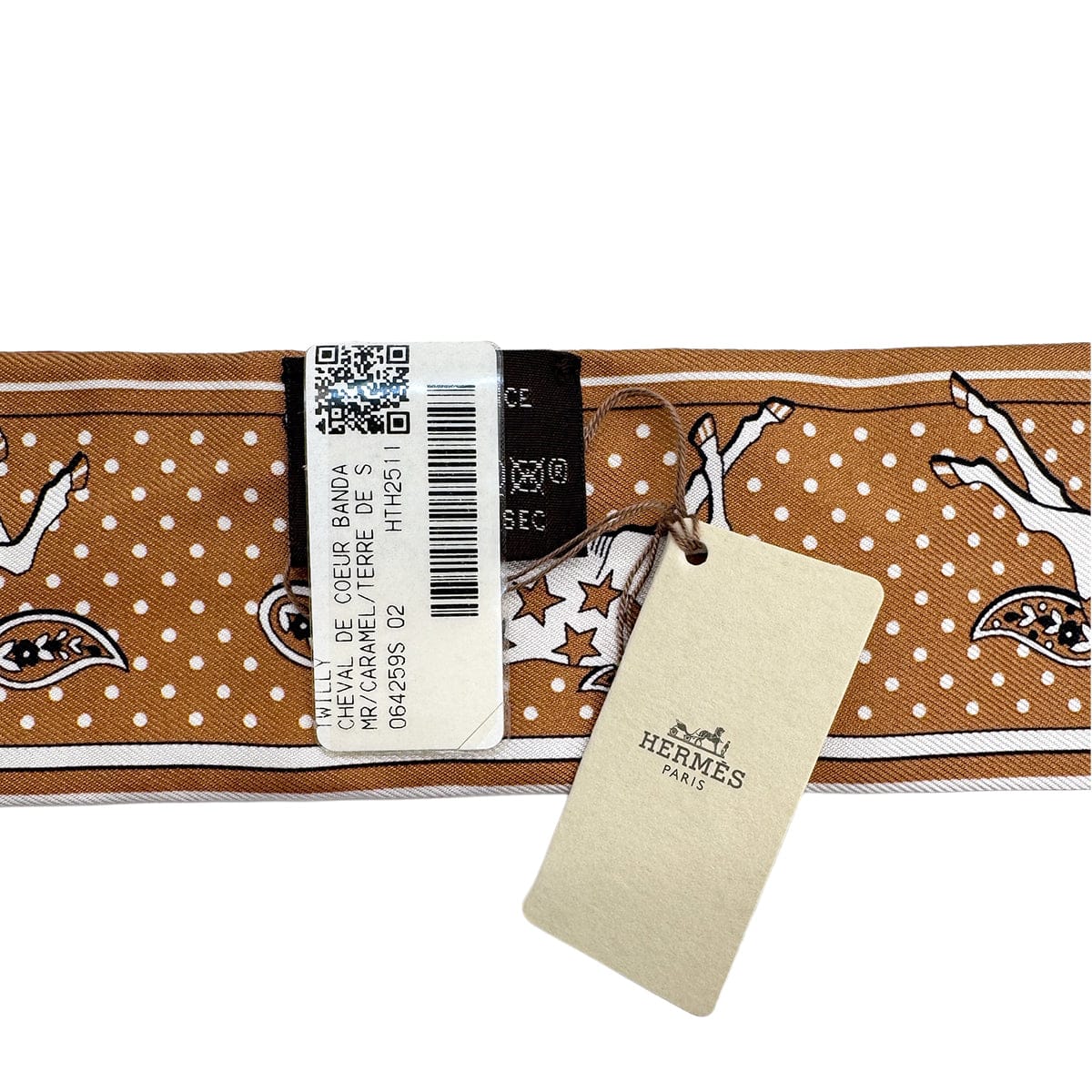 PURPOSE HERMES TWILLY CHEVAL DE COEUR BANDAMR SCARF MULTICOLOR SILK 90323481