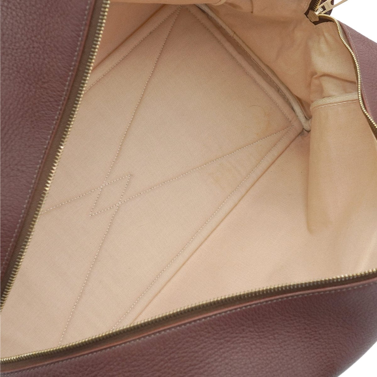 PURPOSE HERMES VICTORIA 43 TERRE TOILE H TAURILLON CLEMENCE HAND BAG GOLD HARDWARE 90347823
