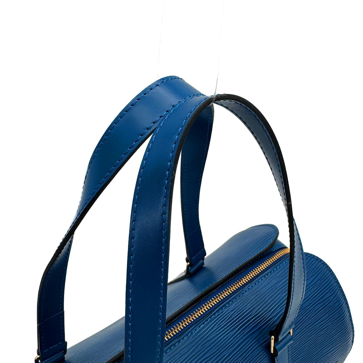 PURPOSE LOUIS VUITTON EPI SOUFFLOT HAND BAG LEATHER TOLEDO BLUE M52225 90315880
