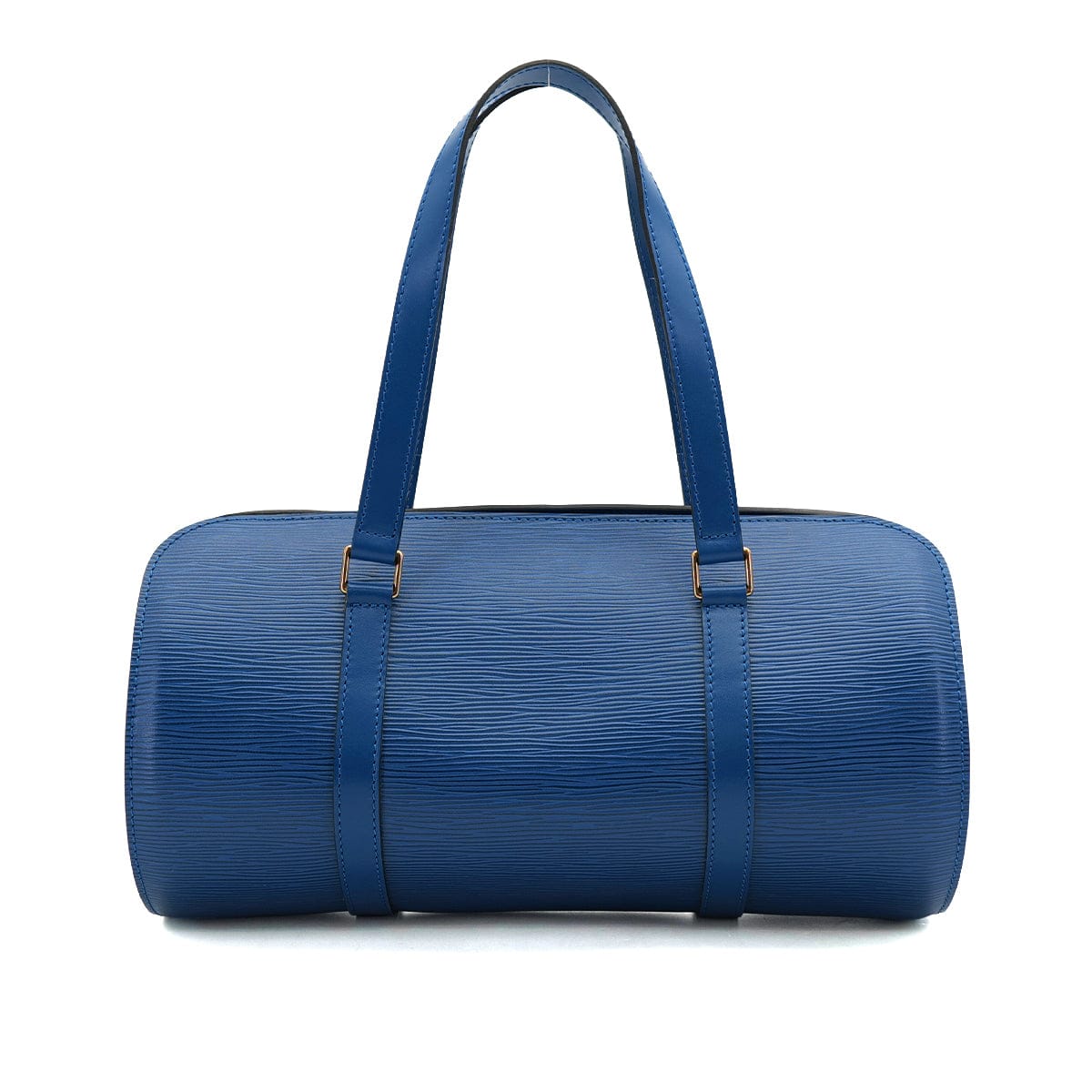 PURPOSE LOUIS VUITTON EPI SOUFFLOT HAND BAG LEATHER TOLEDO BLUE M52225 90315880