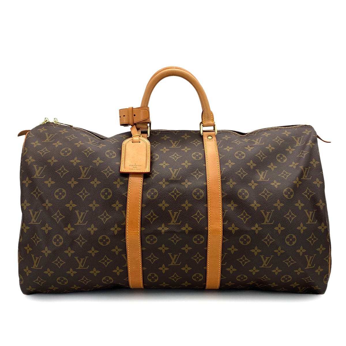 PURPOSE LOUIS VUITTON MONOGRAM KEEPALL 55 LUGGAGE BROWN M41424 90325943