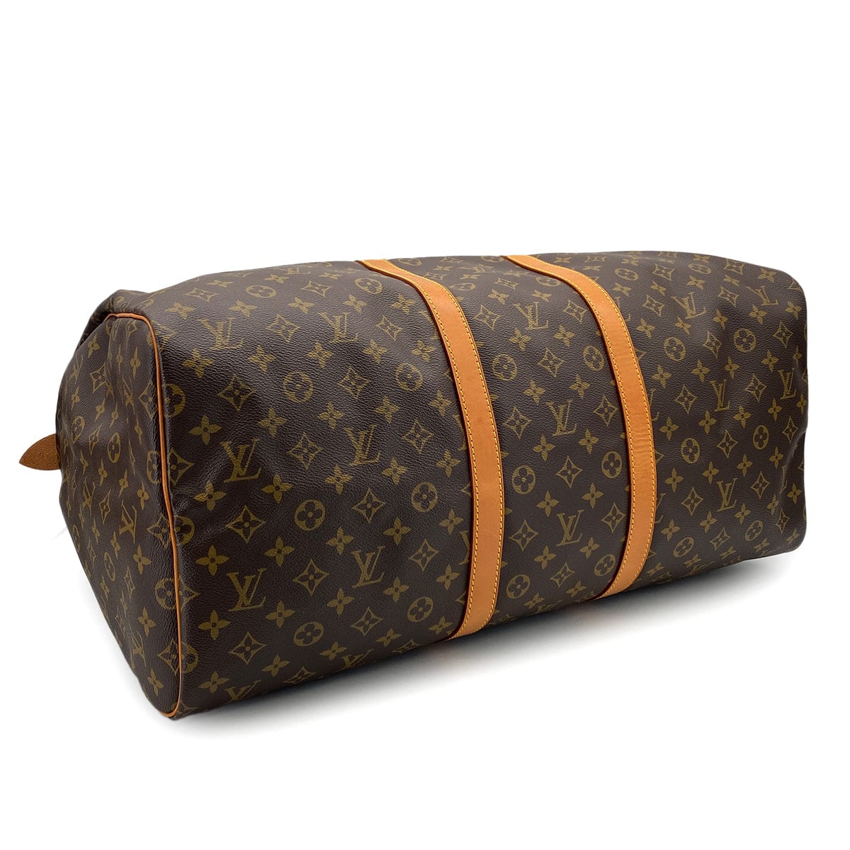 PURPOSE LOUIS VUITTON MONOGRAM KEEPALL 55 LUGGAGE BROWN M41424 90325943