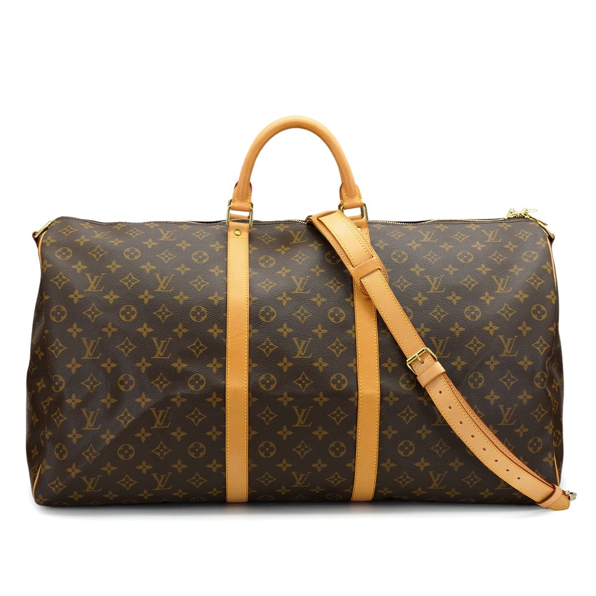 PURPOSE LOUIS VUITTON MONOGRAM KEEPALL BANDOULIERE 60 LUGGAGE BROWN M41412 90326761