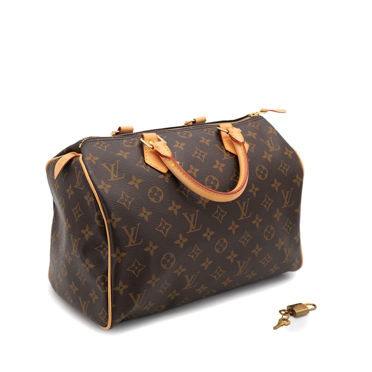 PURPOSE LOUIS VUITTON MONOGRAM SPEEDY 30 HAND BAG BROWN M41526 90323202