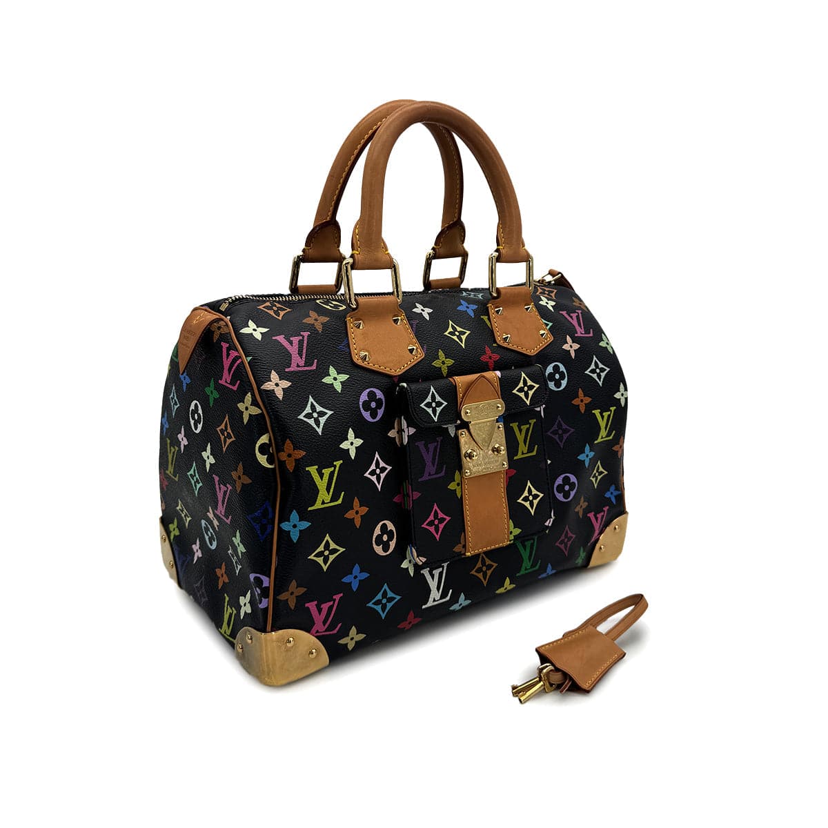 PURPOSE LOUIS VUITTON MONOGRAM SPEEDY 30 HAND BAG MULTICOLOR M92642 90310260