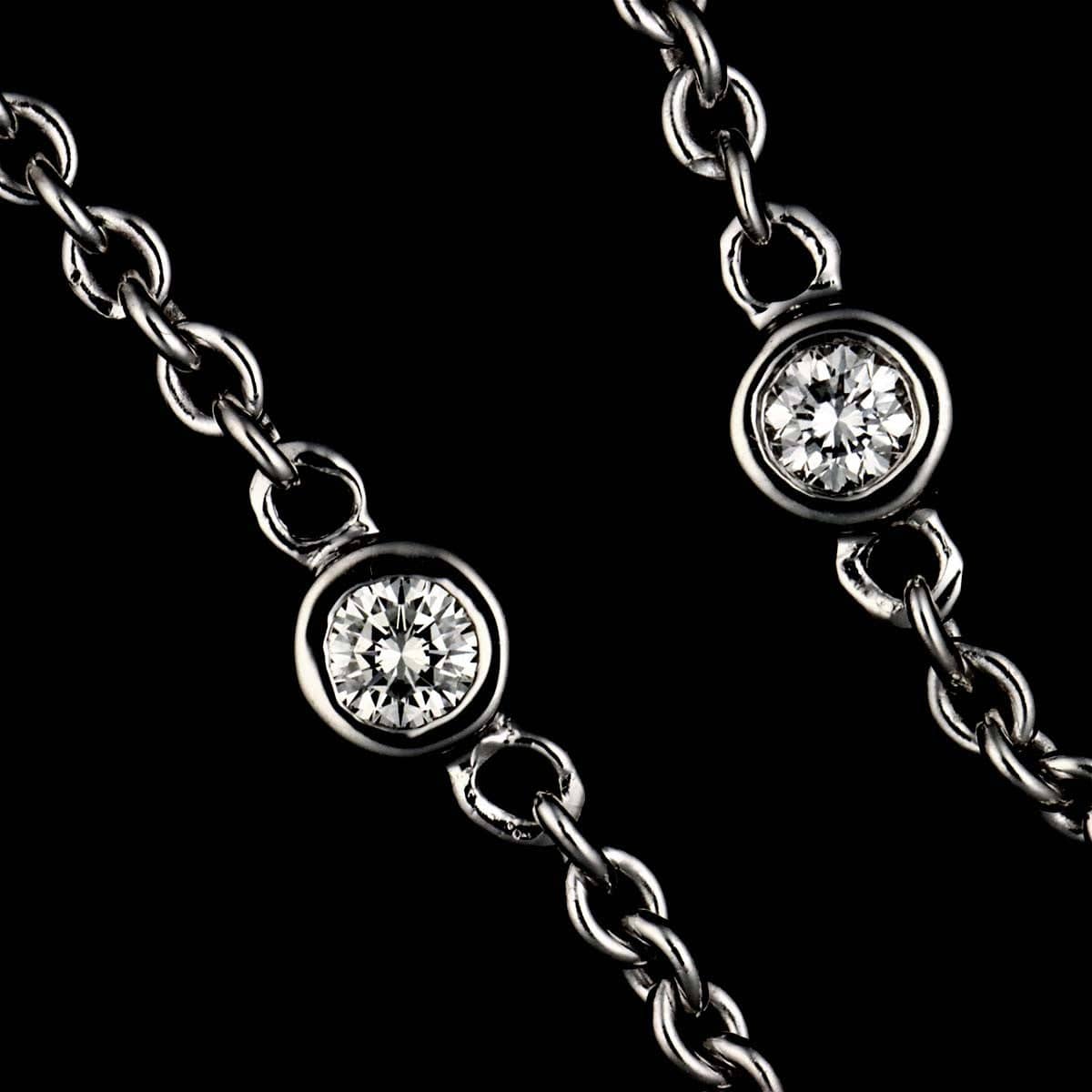 PURPOSE TIFFANY&Co. Clover Key Necklace 51cm Silver SV 925 Necklace Tiffany 90321587