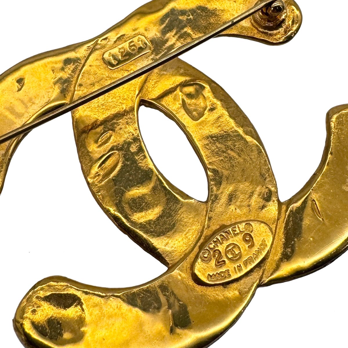 PURPOSE VINTAGE CHANEL BROOCH COCOMARK GOLD ACCESSORY 29 90319969