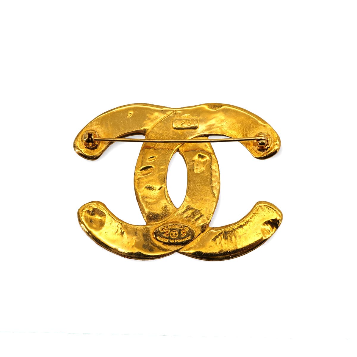 PURPOSE VINTAGE CHANEL BROOCH COCOMARK GOLD ACCESSORY 29 90319969