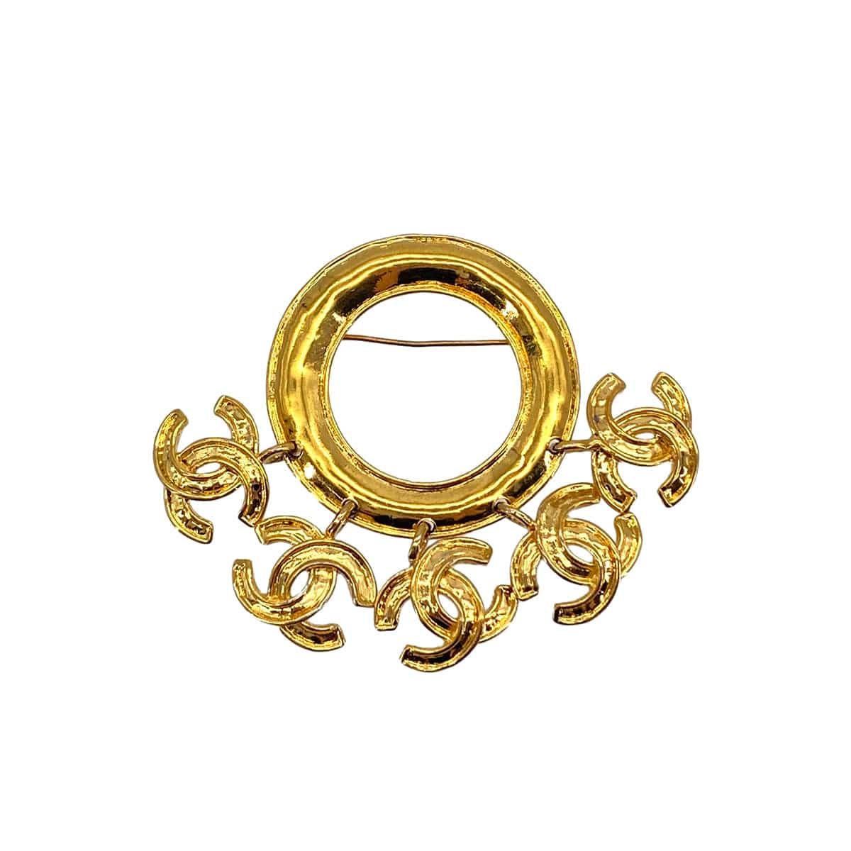 PURPOSE VINTAGE CHANEL COCOMARK BROOCH GOLD ACCESSORY 94P 90326615