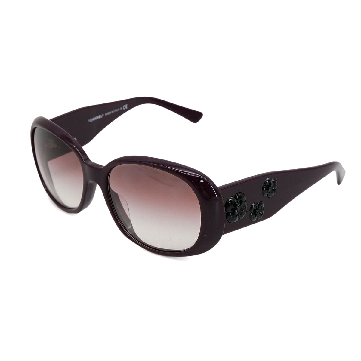 PURPOSE VINTAGE CHANEL COCOMARK CAMELLIA SUNGLASSES PURPLE EYEWEAR 90324115