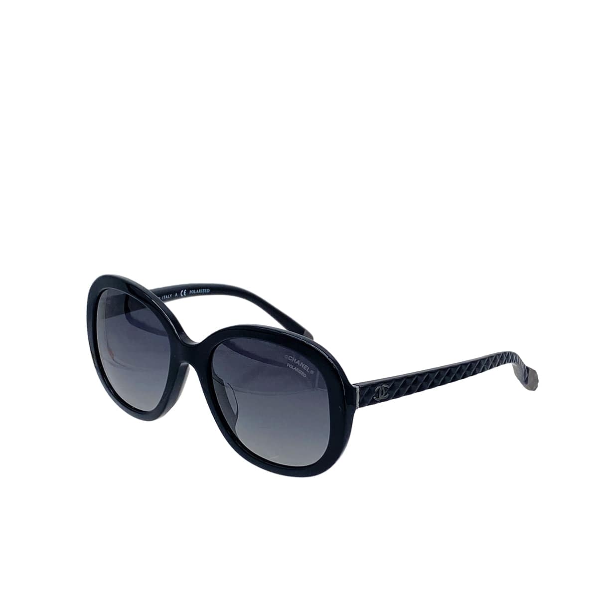 PURPOSE VINTAGE CHANEL COCOMARK MATELASSE SUNGLASSES BLACK EYEWEAR 90324624