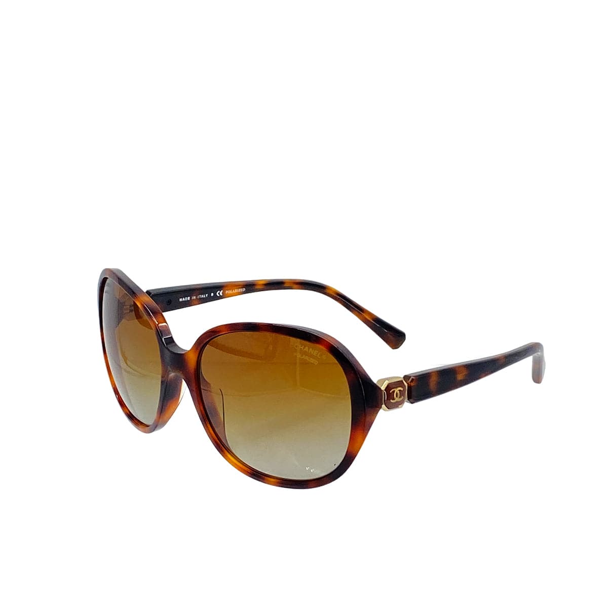 PURPOSE VINTAGE CHANEL COCOMARK SUNGLASSES TORTOISESHELL BROWN EYEWEAR 90324639