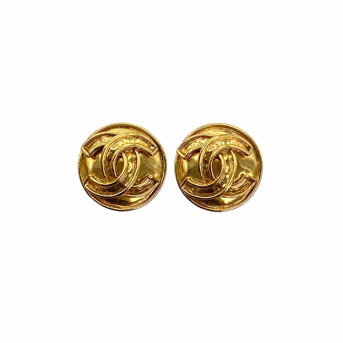 PURPOSE VINTAGE CHANEL EARRINGS COCOMARK GOLD ACCESSORY 94P 90321053