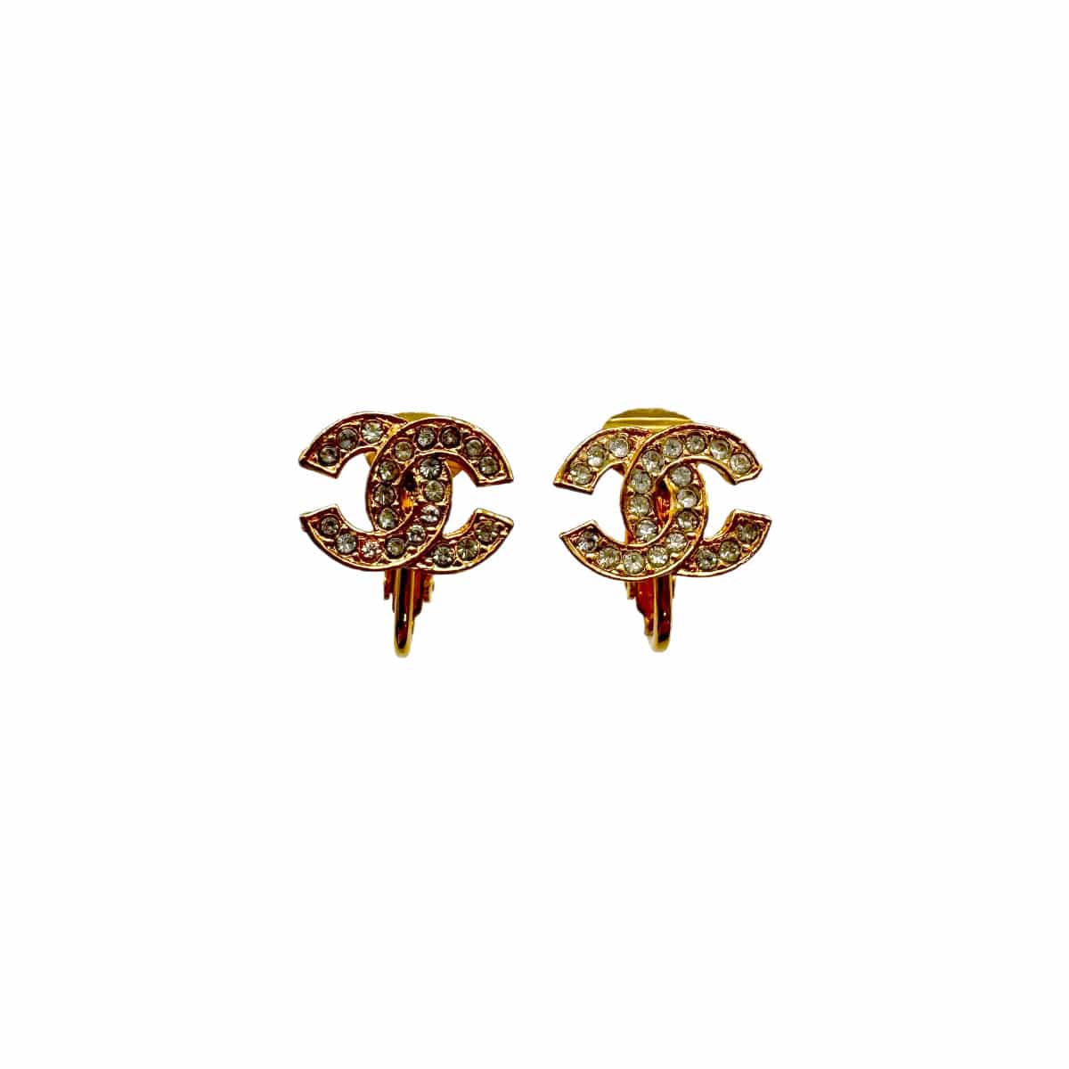 PURPOSE VINTAGE CHANEL EARRINGS COCOMARK RHINESTONE ACCESSORY 90327113