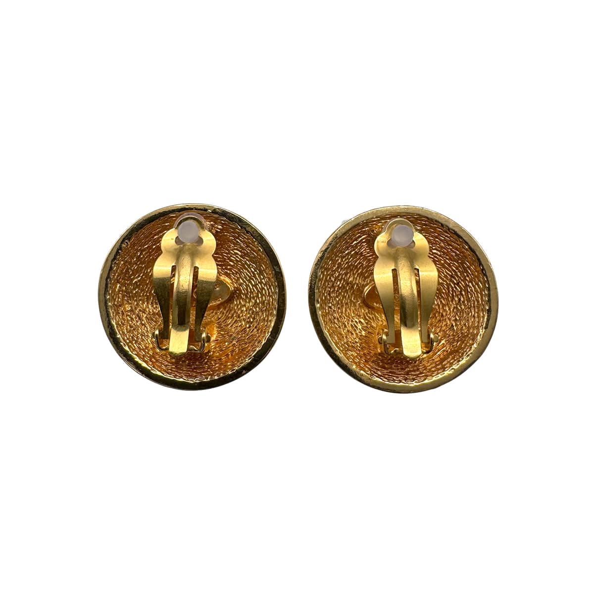 PURPOSE VINTAGE CHANEL EARRINGS COCOMARK ROUND MATELASSE ACCESSORY 90326863