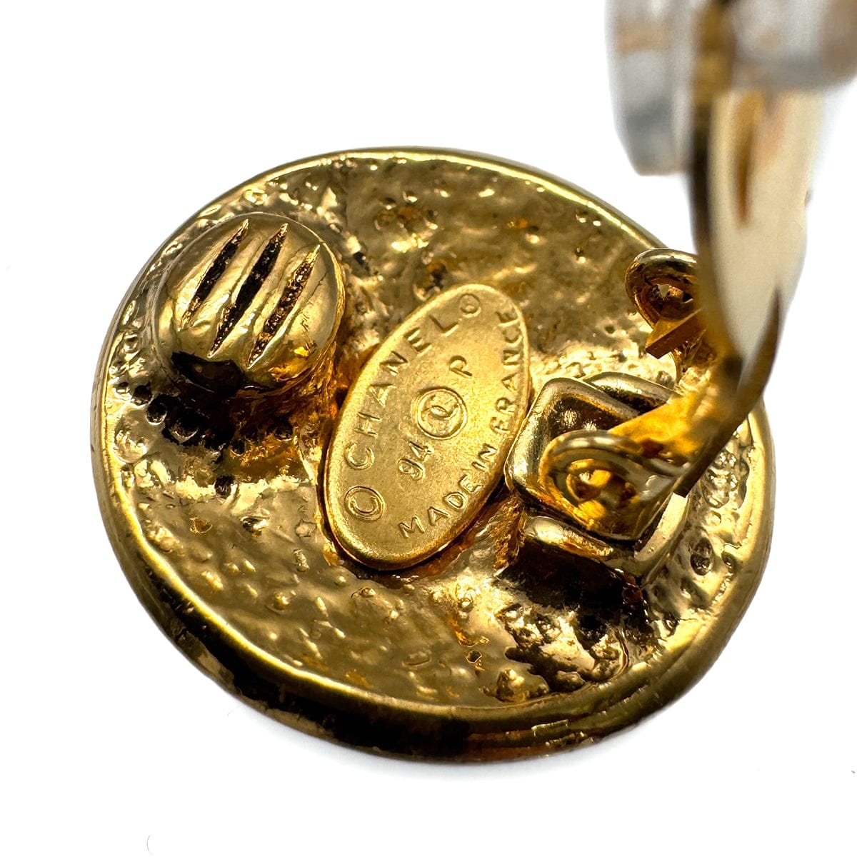 PURPOSE VINTAGE CHANEL EARRINGS ROUND COCOMARK ACCESSORY 94P 90327106