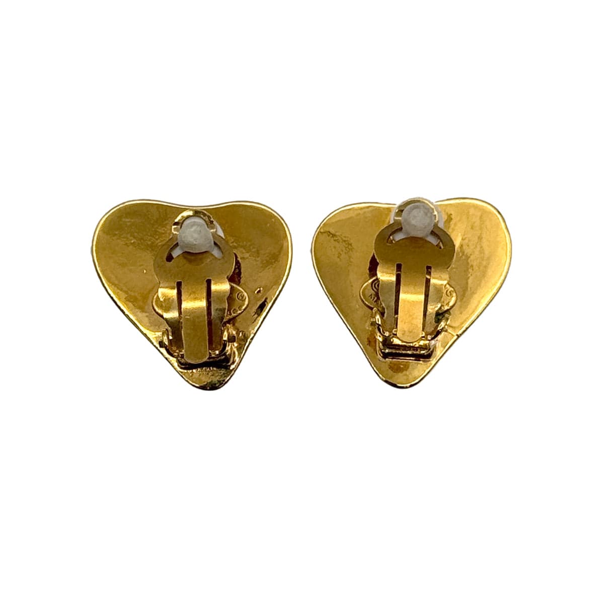 PURPOSE VINTAGE CHANEL HEART EARRINGS COCOMARK GOLD ACCESSORY 93P 90323107