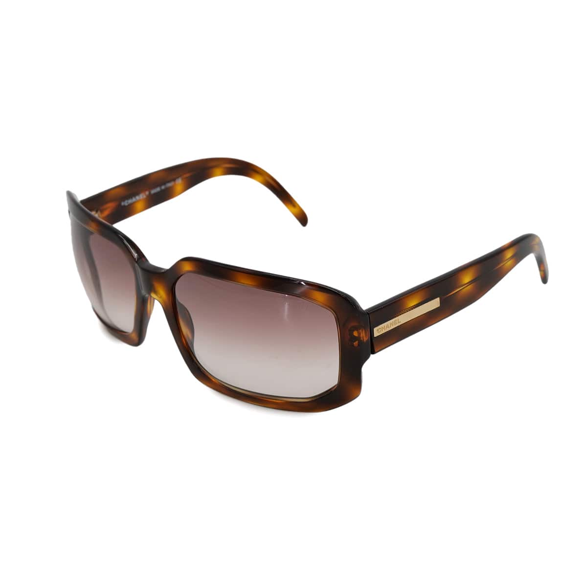 PURPOSE VINTAGE CHANEL LOGO SUNGLASSES TORTOISESHELL BROWN EYEWEAR 90324126