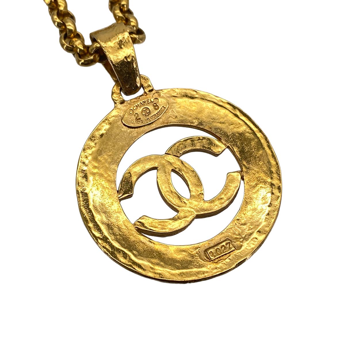 PURPOSE VINTAGE CHANEL NECKLACE COCOMARK GOLD ACCESSORY 28 90326647