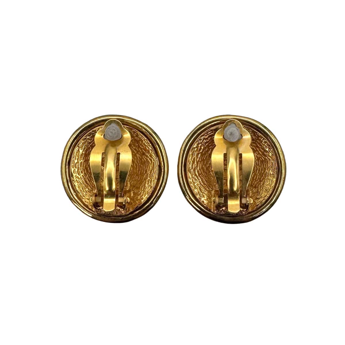 PURPOSE VINTAGE CHANEL ROUND EARRINGS COCOMARK GOLD ACCESSORY 93P 90323103