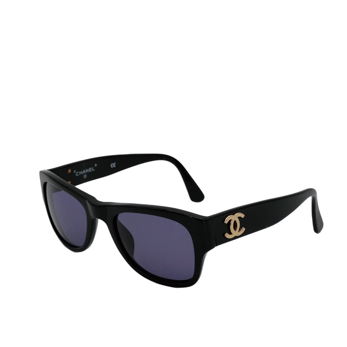 PURPOSE VINTAGE CHANEL SUNGLASSES COCOMARK BLACK EYEWEAR 90315486