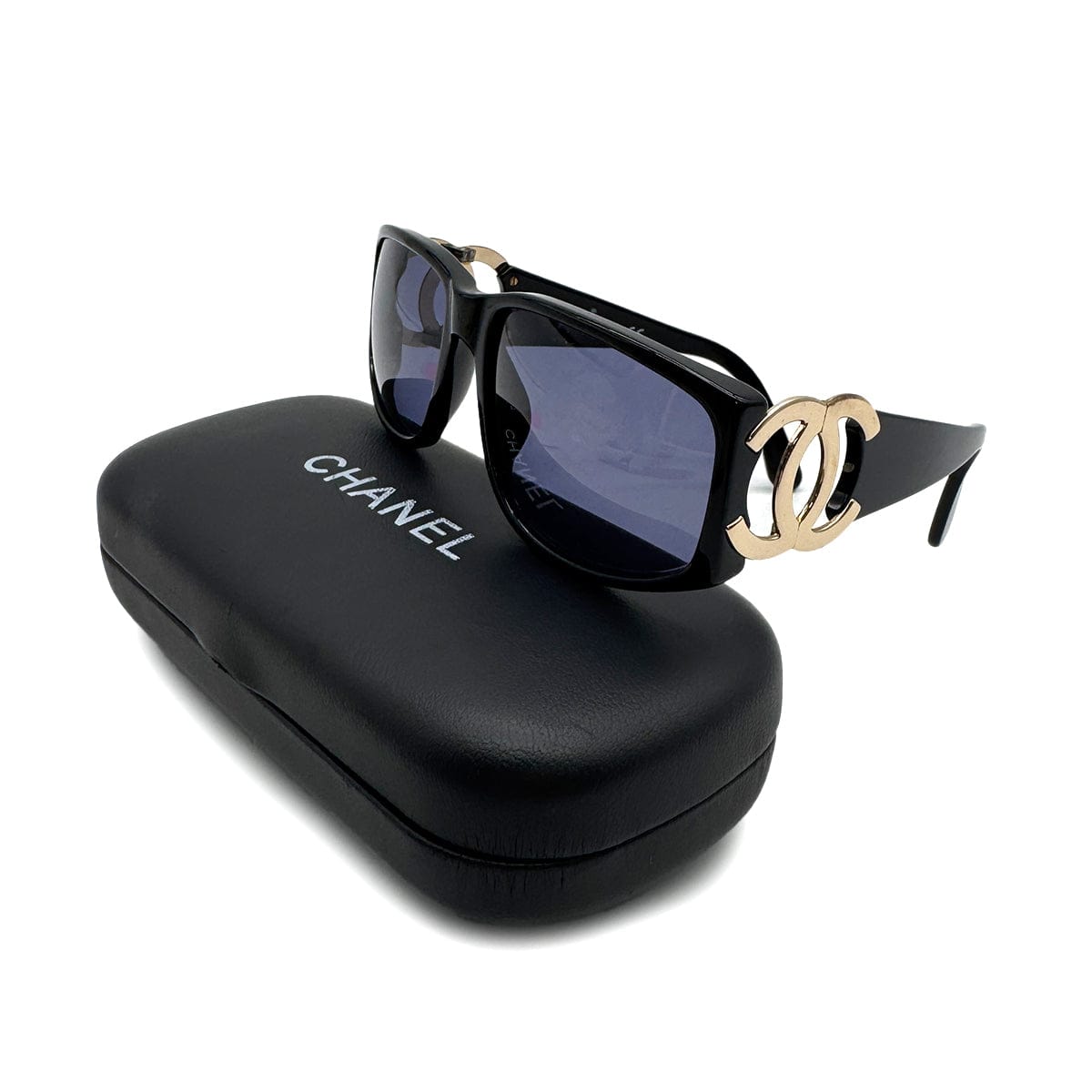 PURPOSE VINTAGE CHANEL SUNGLASSES COCOMARK LOGO BLACK EYEWEAR 90319130