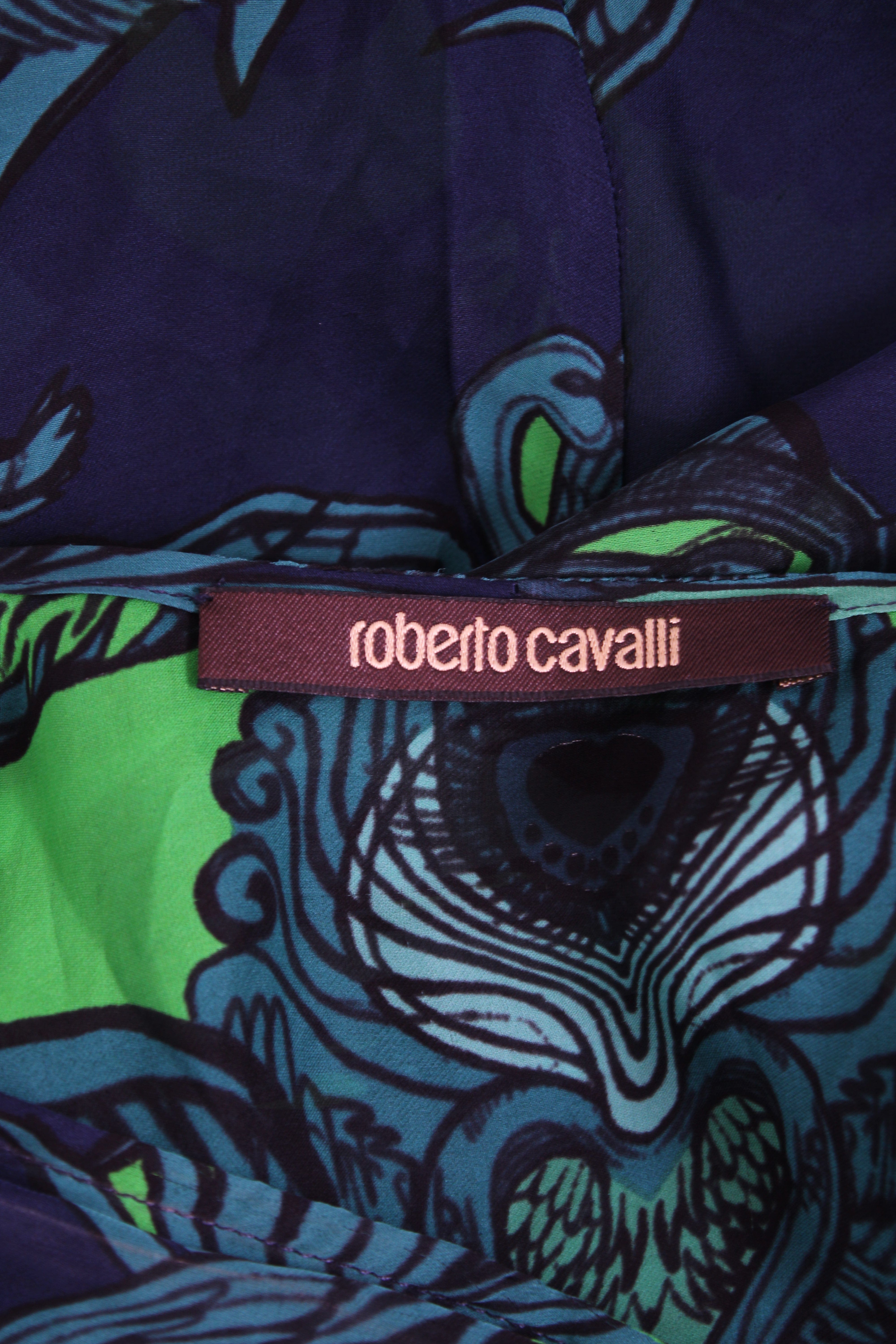 Roberto Cavalli Roberto Cavalli Top Green Print 8