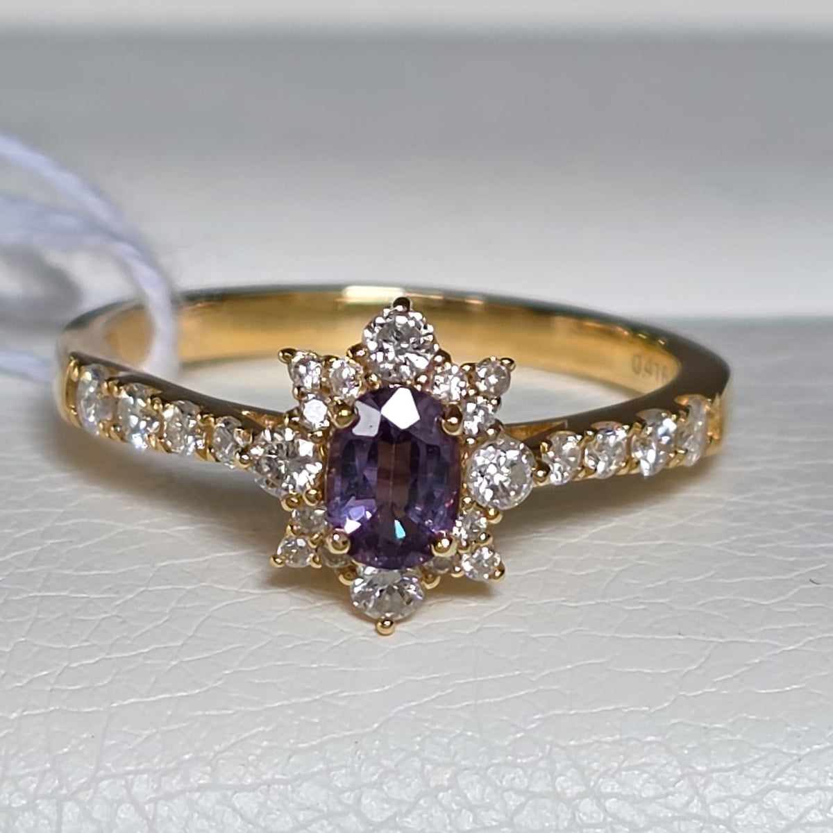 Rockstoc x LP 18K YG Color Change Garnet Ring 0.416 D 0.37 Sz 6 2.8g RLPR51