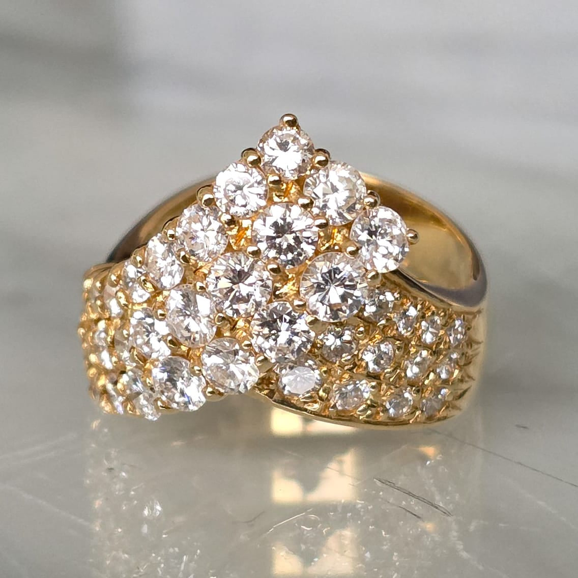 Rockstoc x LP 18k YG Diamond Ring D 1.93 6.3g RLP625287