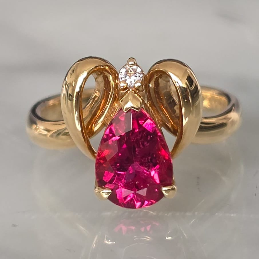 Rockstoc x LP 18k YG Rubellite Ring R 1.69 D 0.02 5.2g RLP625285