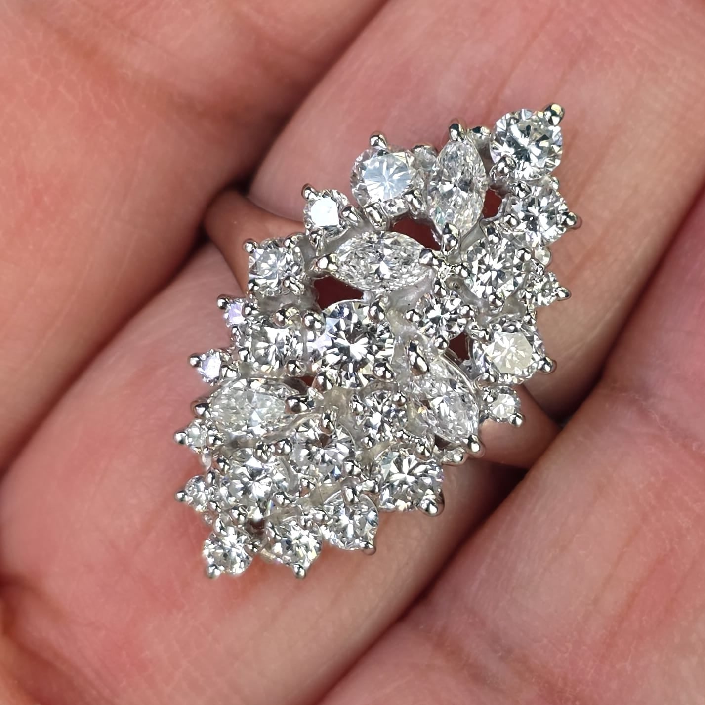 Rockstoc x LP Pt900 Diamond Ring D 1.790 Sz 6.5 7.54 g RSXLPS44