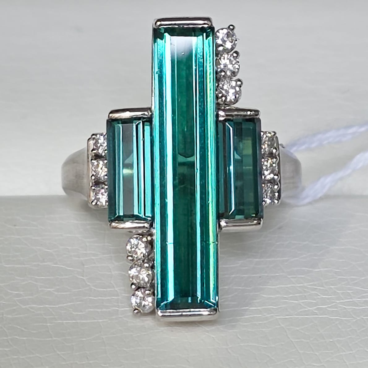 Rockstoc x LP Pt900 Indicolite Ring T 6.20 D 0.28 Sz 6 13.3g RLPR32