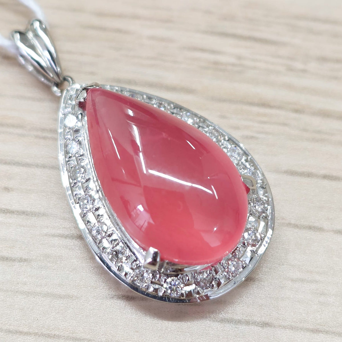 Rockstoc x LP Pt900 Rhodochrosite Pendant 5.1g RLPR148