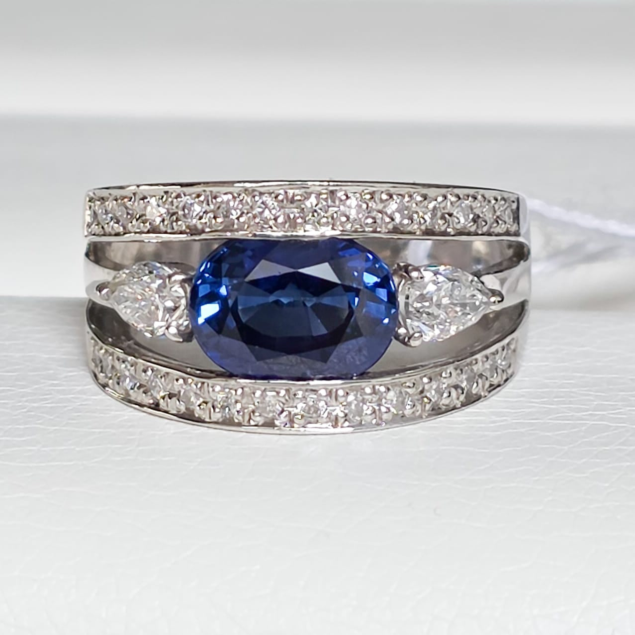 Rockstoc x LP Pt900 Royal Blue Sri Lanka Sapphire Ring S 2.572 D 0.74 Sz 5 10.0g RLPR64