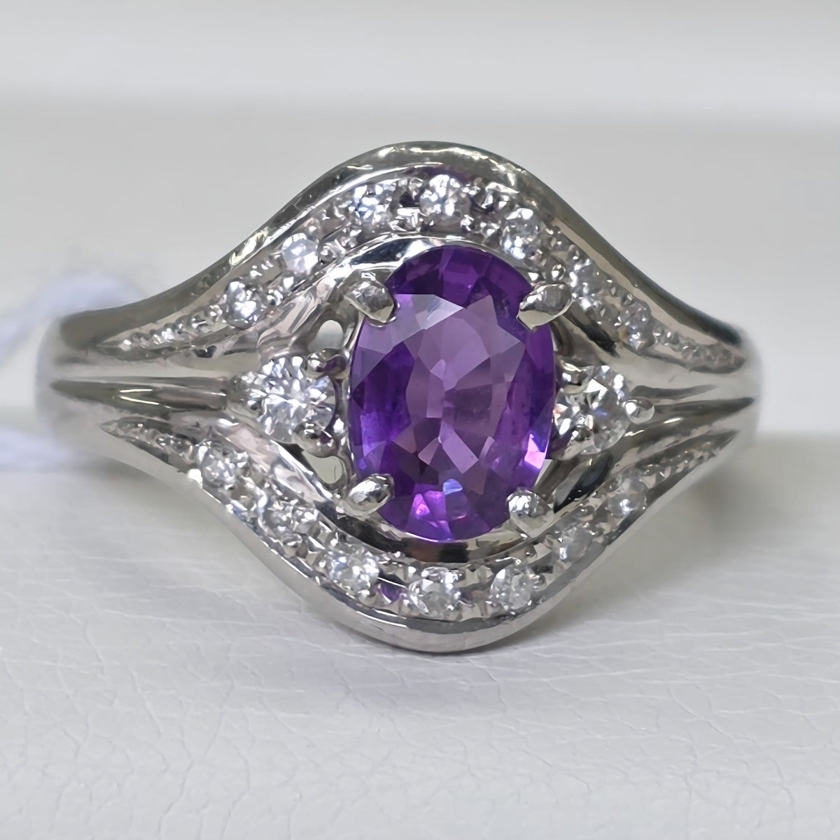 Rockstoc x LP Pt900 Sapphire Ring S 1.12 D 0.233 Sz 6 9.1g RLPR103