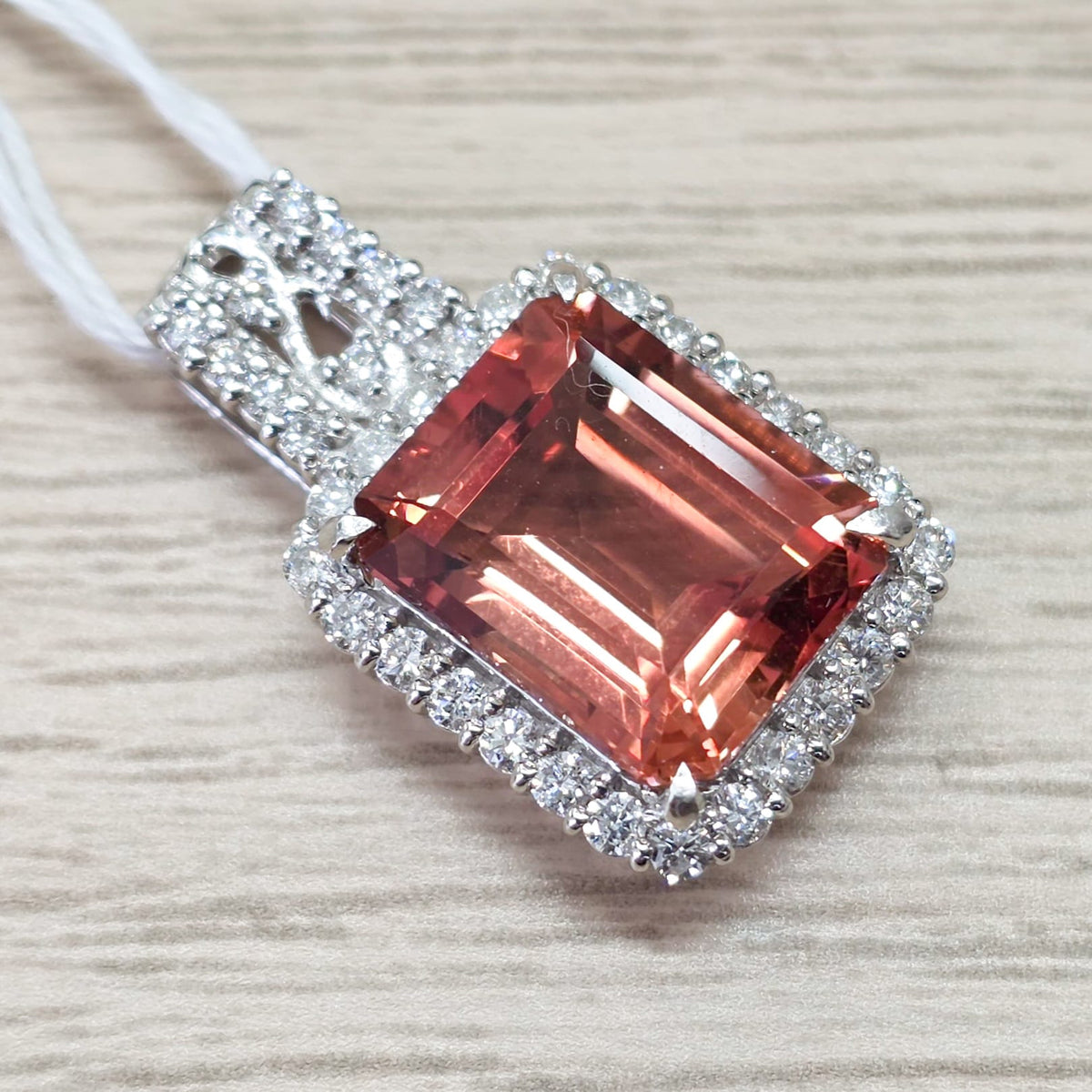 Rockstoc x LP Pt900 Sunstone Pendant S 6.14 D 0.58 5.4g RLPR152