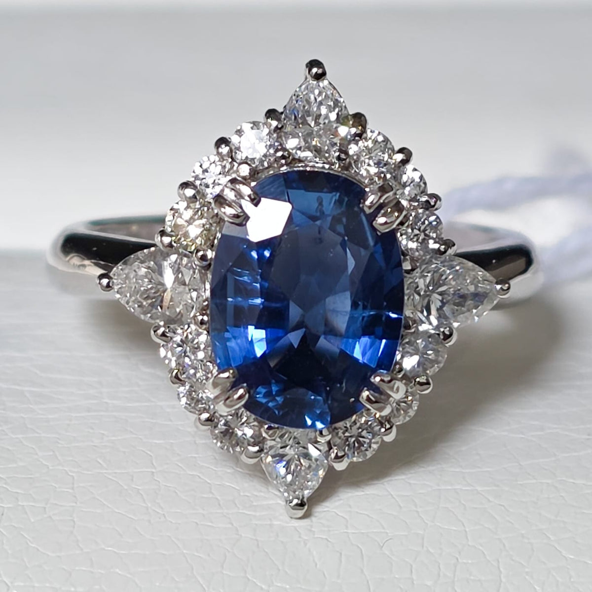 Rockstoc x LP Pt900 Thai Sapphire Ring NH S 2.243 D 0.80 Sz 6 7.3g GIA RLPR34