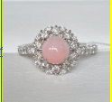 Rockstoc x LP Pt950 Conch Pearl Ring CP 2.32 D 0.76 Sz 6 5.1 g RLPR6