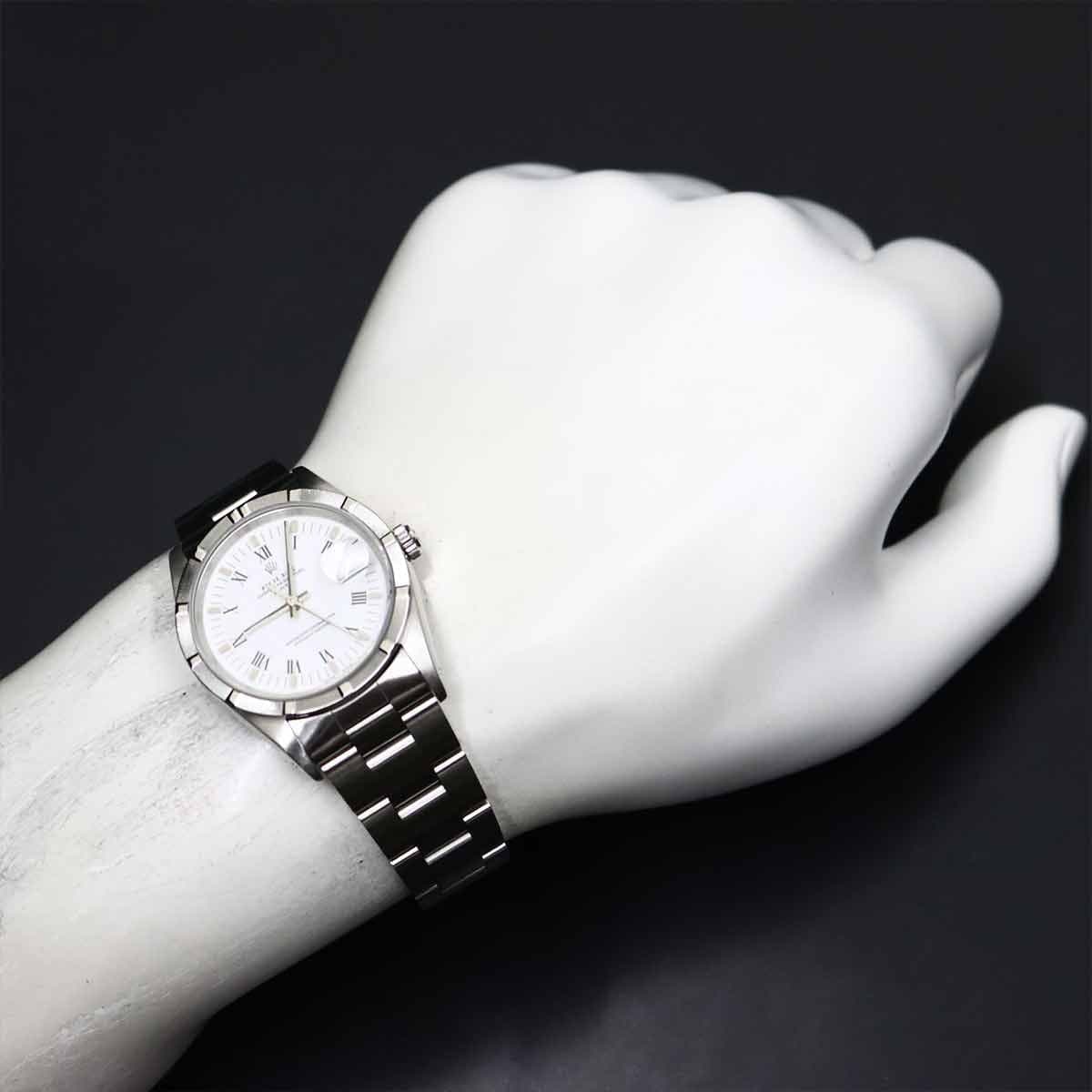 ROLEX ROLEX Oyster Perpetual Date 15210 Serial E Automatic White Dial 90293813