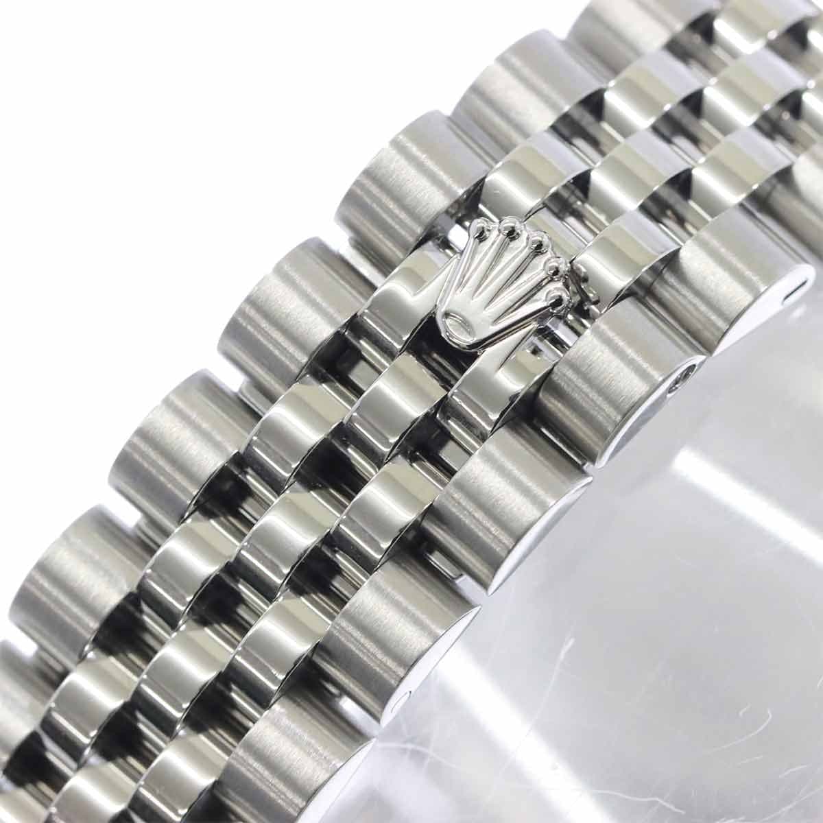 ROLEX ROLEX Datejust 178344 750WG Serial Random 24P Diamond Gray Dial Boys 90302598