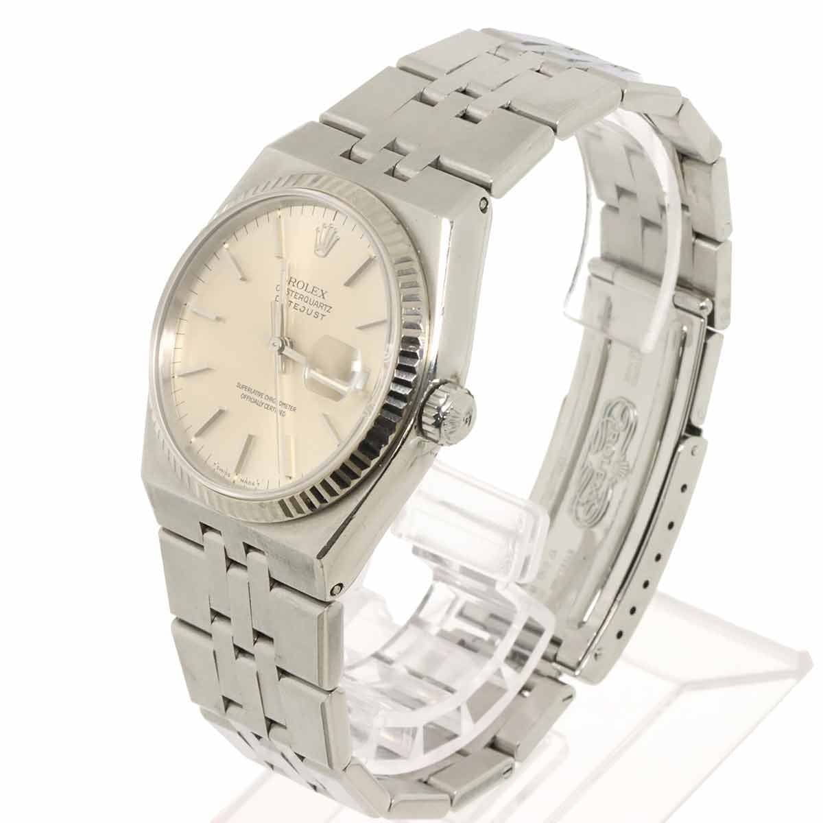 ROLEX ROLEX Oyster Quartz Datejust 17014 Serial N 750 White Gold Watch 90311618