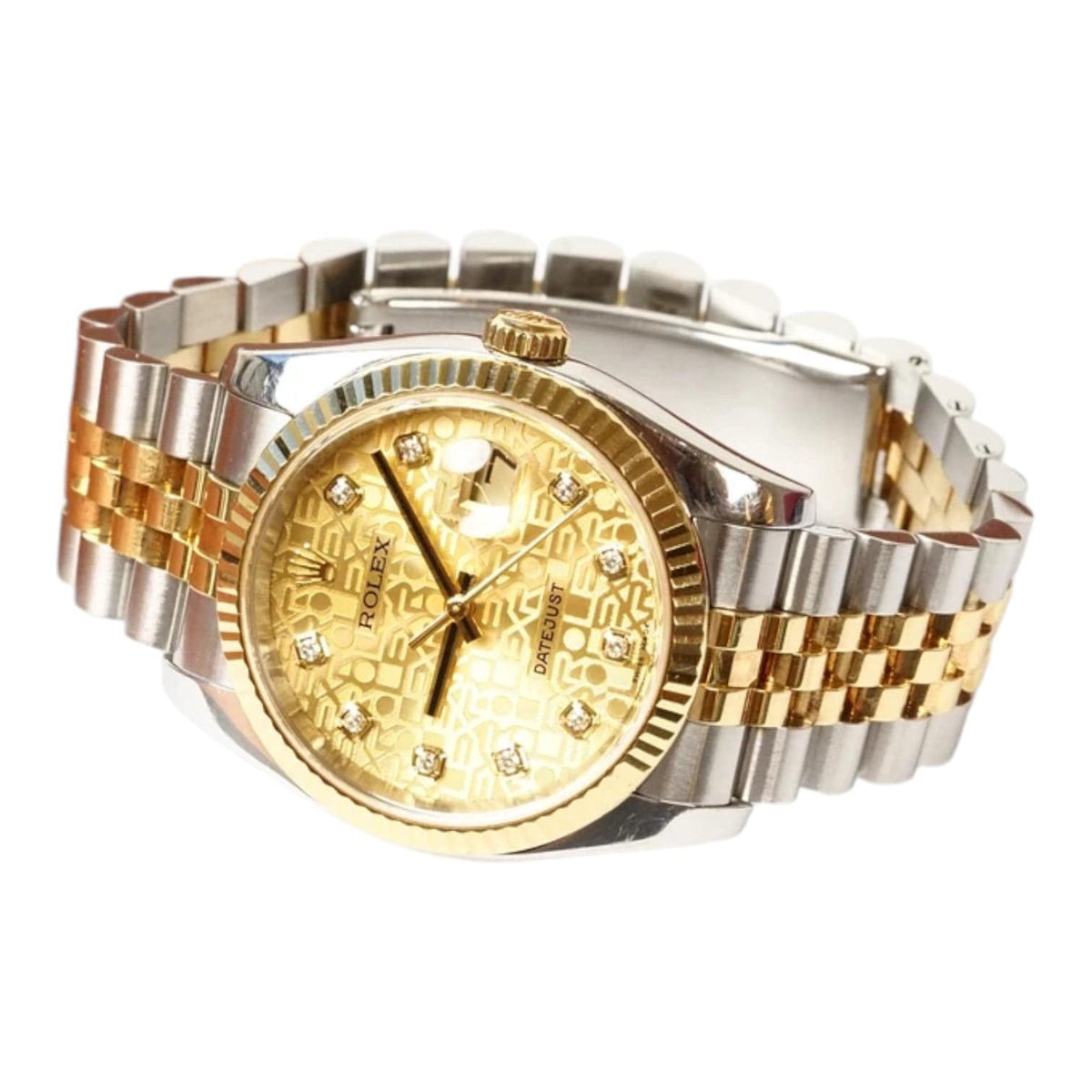 Rolex Rolex Datejust 36mm Auto Watch 2 Tone steel/yellow gold/diamond - Full Set