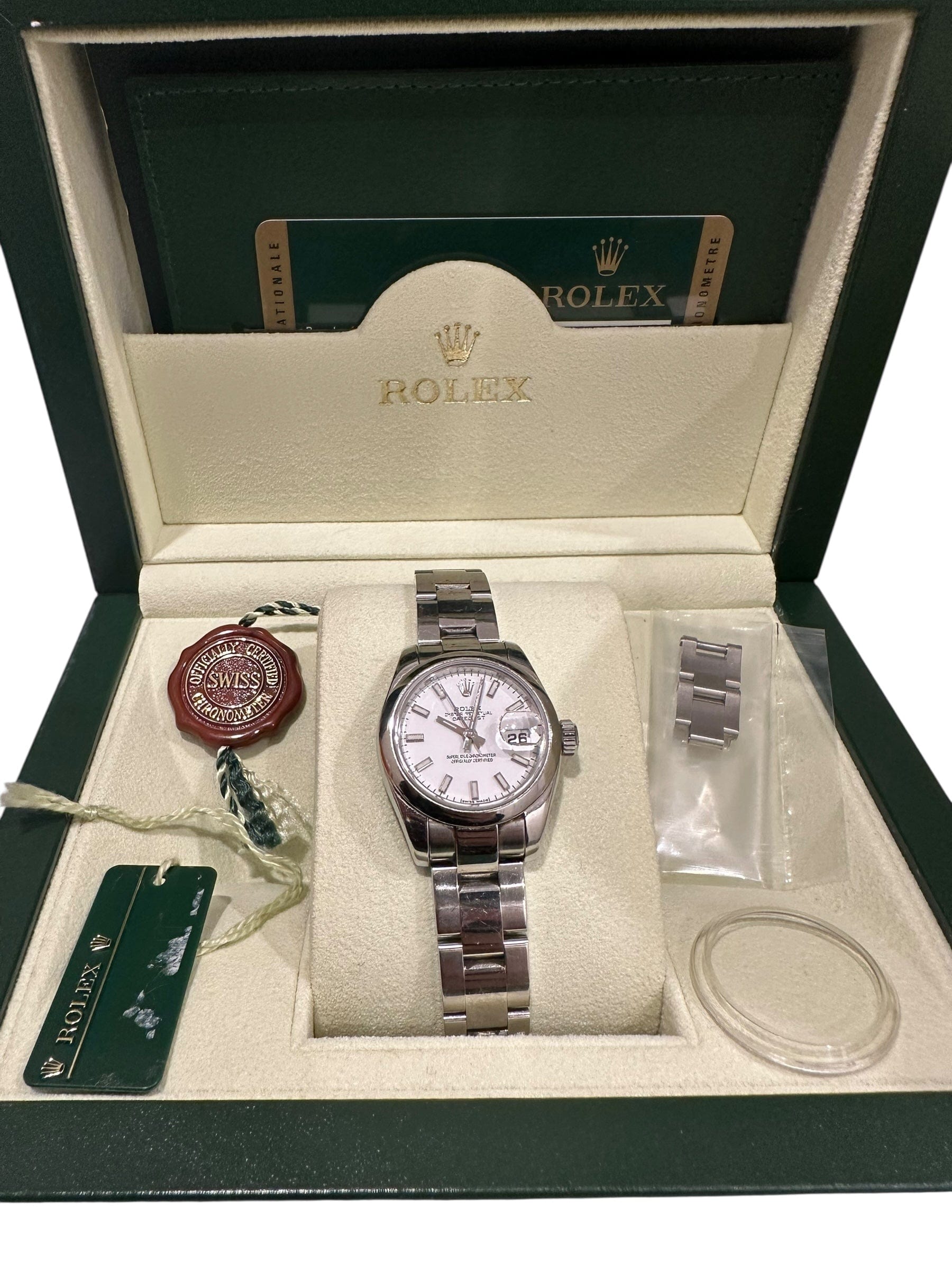 Rolex Rolex Oyster Date Perpetual with White Face 26mm
