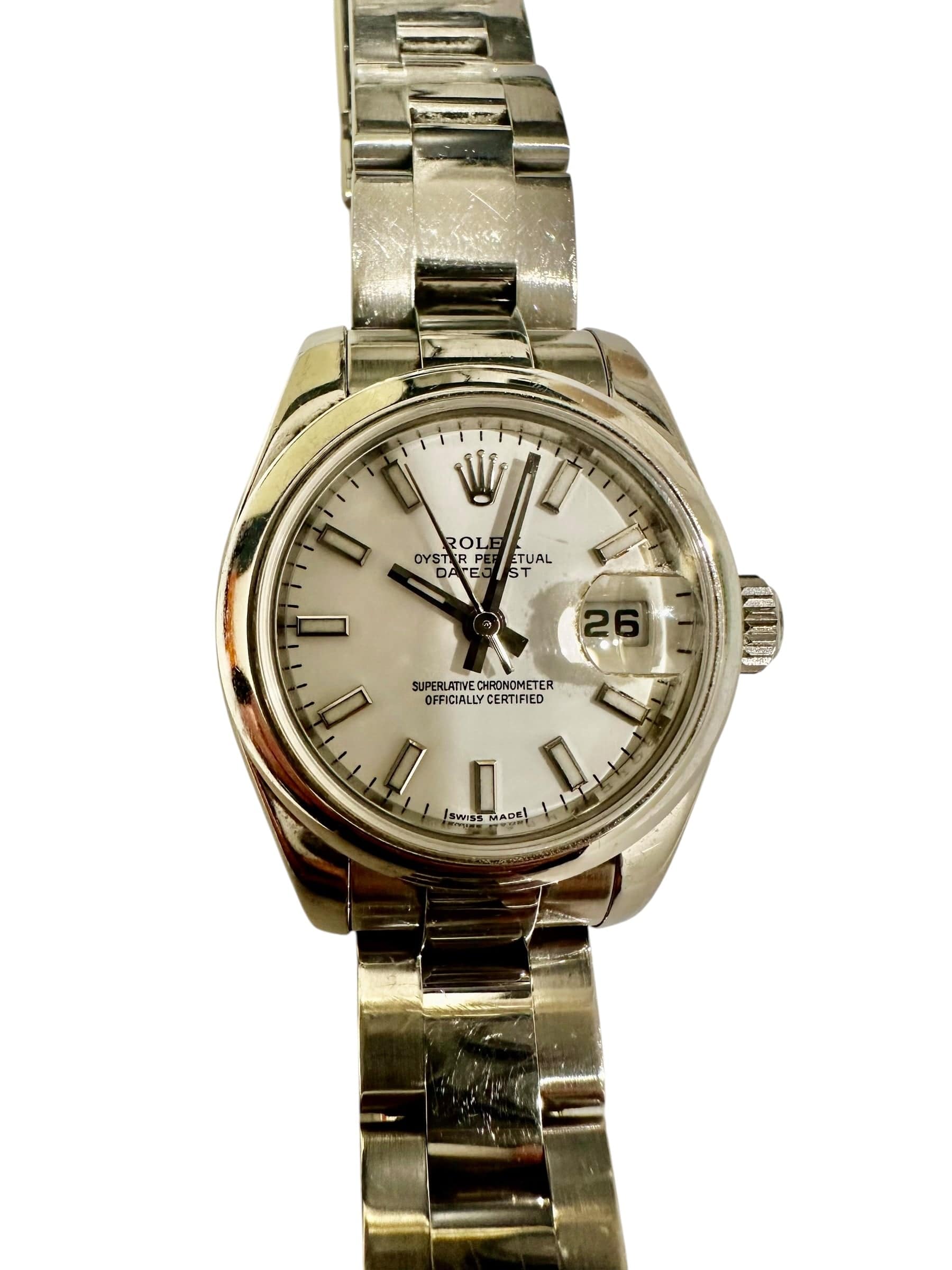 Rolex Rolex Oyster Date Perpetual with White Face 26mm