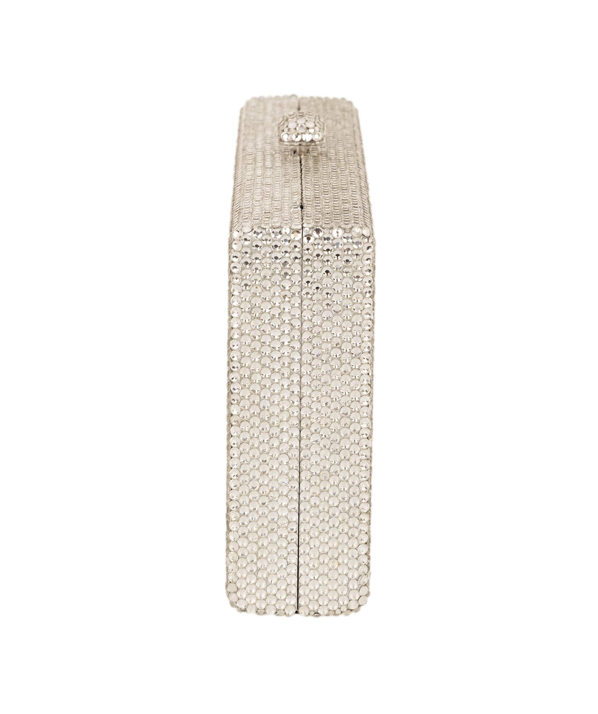 Ruya Customisable RÜYA Box bag with a silver crystal finish and multicolour personalised lettering AKC0732