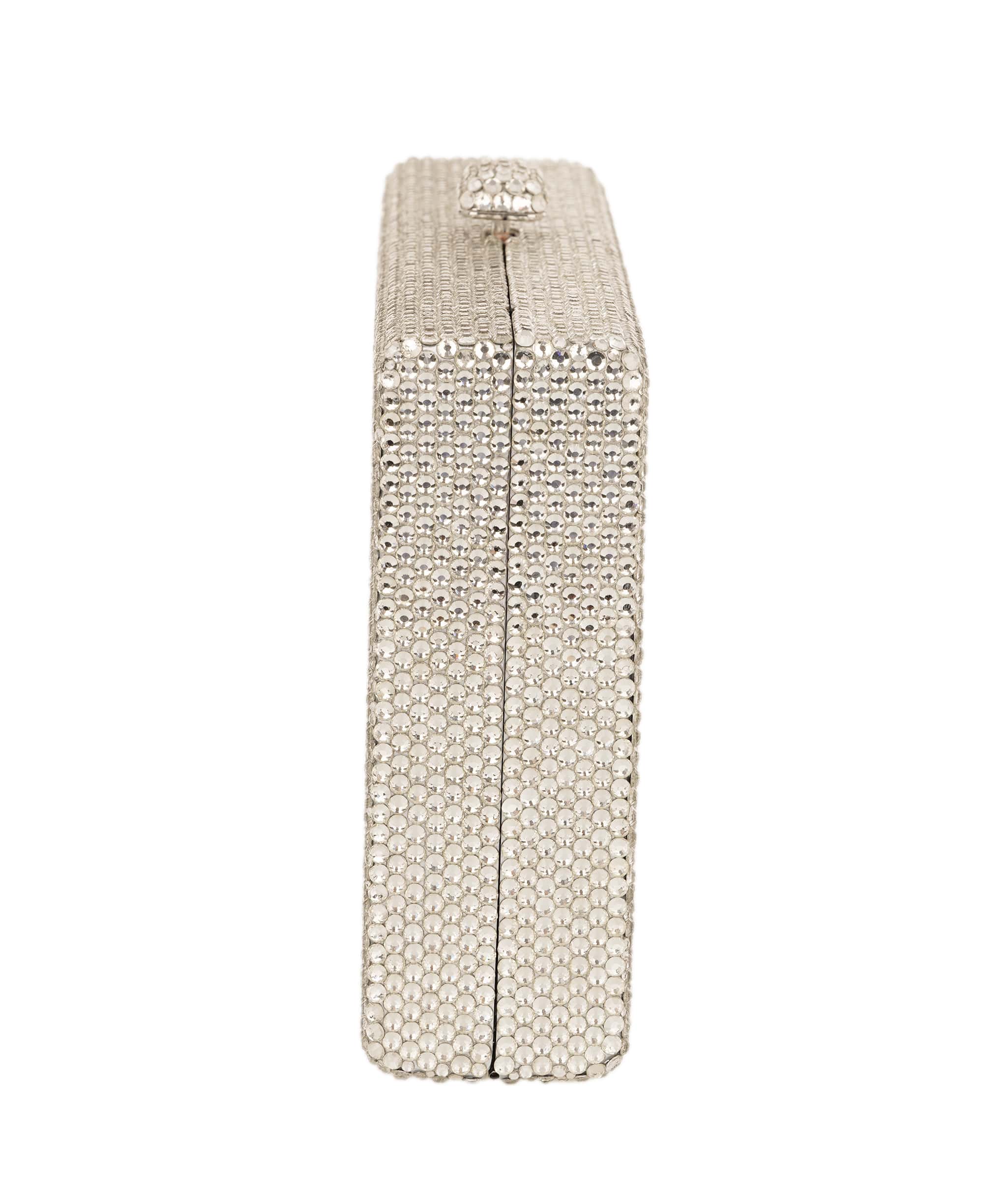 Ruya Customisable RÜYA Box bag with a silver crystal finish and multicolour personalised lettering AKC0732